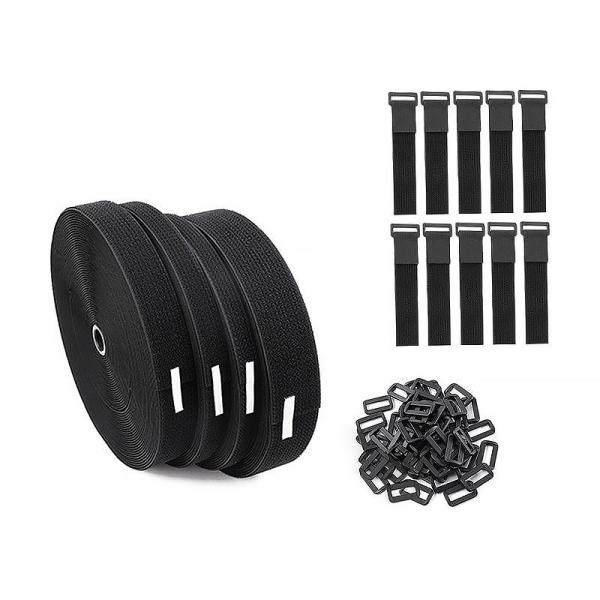 Space Saving Hook And Loop Wire Ties Reusable Adjustable For School Or Office