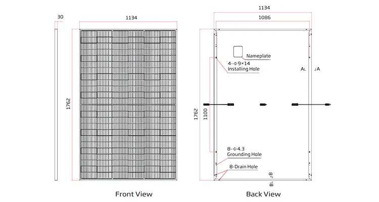 Trina Solar Photovoltaic Modules Mono Facial Solar Panel 415w 420w 425w 430w 435w