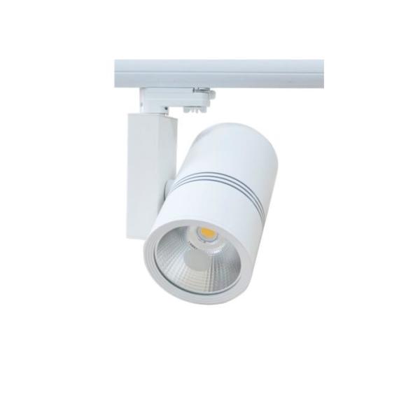 60 Degree Ceiling Track Lighting 40 Watt , 0.9pfc Modern Aluminum Track Lighting