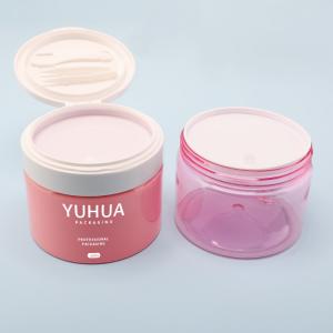  MSDS PET Flip Top Cosmetic Jar For Makeup Toner Cotton Pads Manufactures