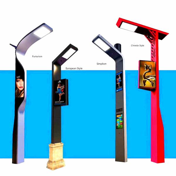 2000~3000 Nits Outdoor Touch Screen Kiosk Traffic Light Lamp Post 8ms Response Time