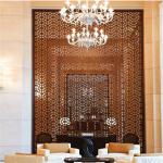 China professional decorative metal work Stainless steel partition wall design