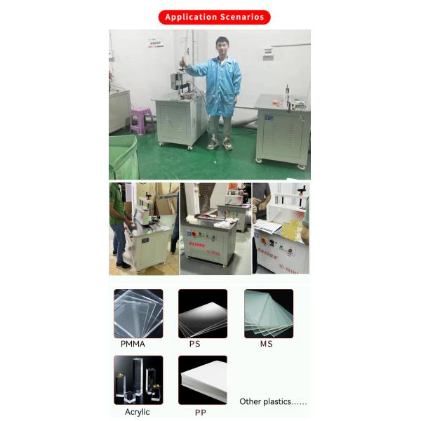 Medium PMMA PS Acrylic Automatic 45 Degree Electric Mini Chamfering Polishing Machine With 3KW Motor Power