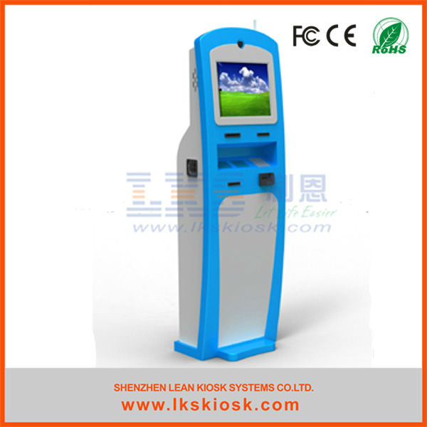 Custom PC System Half Outdoor Kiosk , Photo Printing Totem Kiosk With HDD 500G