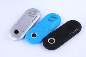  Black Blue Silver support two Speakerphone In car Bluetooth Visor Handsfree Car Kit Manufactures