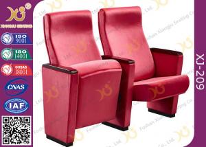 Full Upholstered Fabric Cover Auditorium Chairs / Seating With Hidden Fixed Leg Manufactures