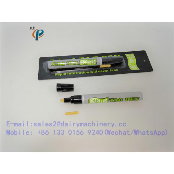 10ml Volume Black Ear Tag Marking Pen / Livestock Ear Tag Pen 5.5 Inch Length