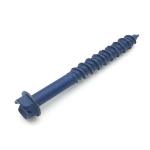 1/4 Inch Blue Magni Hex Slotted Head AISI 410 Stainless Steel Concrete Screws