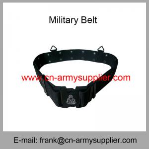 China Wholesale Cheap China Military PP Webbing Police Belt With Army Logo on sale