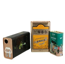 Metal Tin can wholesale 2L/4L/5L factory price solvent tank square olive oil cooking oil food grade oil tin oil can/thinner cans