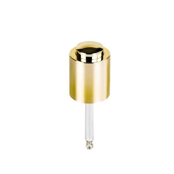 Push Press Glass Droppers For Essential Oils Aluminum Material