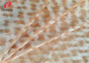  Warp Knitting Polyester Velvet Fabric Brushed Velboa Fabric For Sofa / Mattress Manufactures