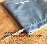 Luxury Satin Handbag Dust Cover Bag,Dark Blue Thick Matt Satin Pouch With Ribbon