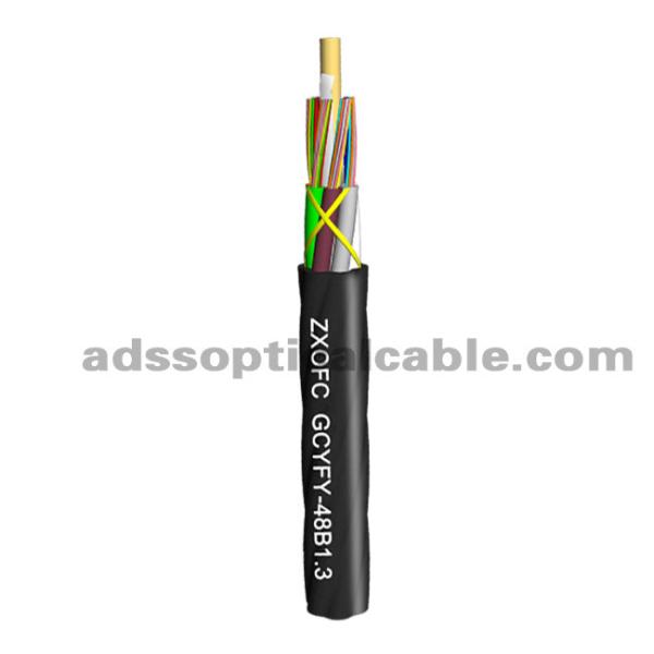 4*12 SM Gel Free Cable , MicroDuct Air Blowing G652d Fiber Optic Cable HDPE