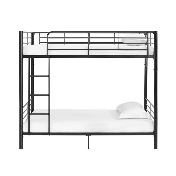 Hotel Twin Over Twin Iron Bunk Beds 0.6-1.5mm Thick Steel Pipe Easy Clean
