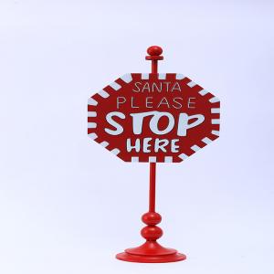  Metal Santa Stop Here Signs Multiple Metal Outdoor Christmas Decor Manufactures