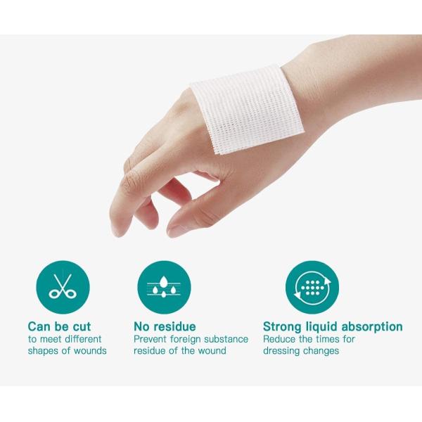 Medical Non Woven Sterile Gauze Pads 10cmx10cm 8 Ply