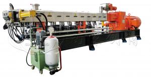 China Fluorine plastic twin screw extruder plastic pellet granules making machine extruder on sale