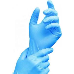  Examination Disposable Medical Nitrile Gloves Powder Free Blue Manufactures
