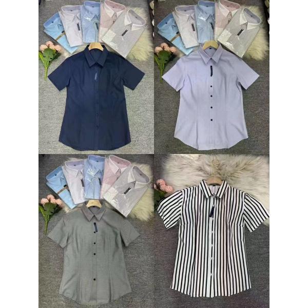 Lady Polo Dress Shirts Fashion Daily Wear Regular Shirts Formal Dress Kcs8