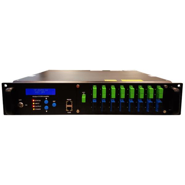 1550nm EDFA Optical Amplifier GFD1550-EBM(SC/2U) 16Ports With WDM xPon OLT Input/ Erbium Doped Fiber Amplifier