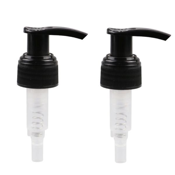 Right Left Lock Black Lotion Pump 24 410 Ribbed Closure 1.2ml Dosage