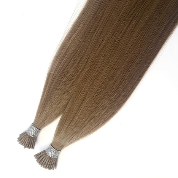 Super Double Drawn European Cuticle Intact Keratin I Tip 100% Remy Natural Hair IT-20189