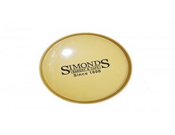 DADI Classic Round Metal Tin Tray Household Tinplate Serving Tray CMYK Printed