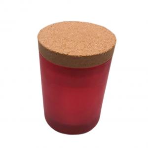  OEM Frosted Tinted Glass Candle Jar Cork Stopper Tightly Airtightness Manufactures