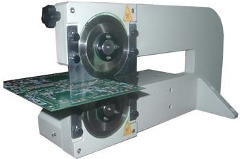 Motorized Circular Blade Depanelizer , Manual V-Cut PCB Separation
