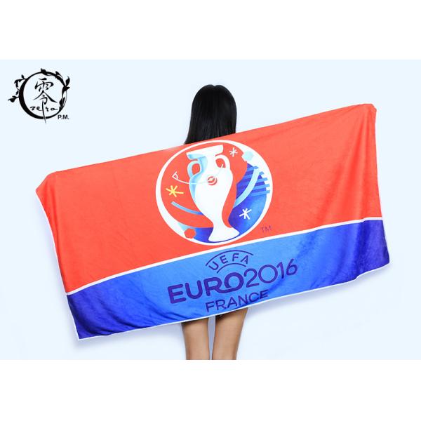 Microfiber Size 30'' x 60'' Europe Cup Logo Beach Towel , Fast Drying Super Absorbent Gym Towel