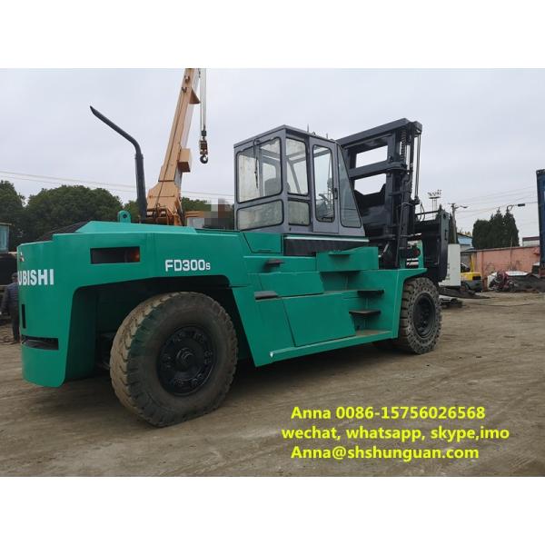 30 Ton Mitsubishi Forklift Trucks FD300 , Used All Terrain Forklift