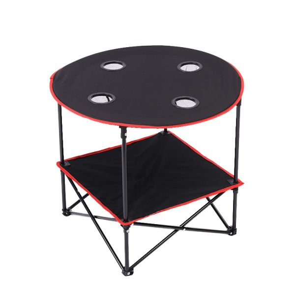 Lightweight Modern Park Picnic Table Waterproof Oxford Folding Table Outdoor Indoor Travel BBQ Camping Table with Cup Holder