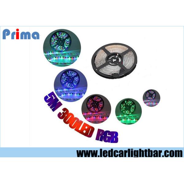 IP65 RGB Flexible Led Tape Light , 3528 SMD 24W 12 Volt Led Light Strips