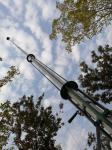 New Version 12 meter telescopic mast hand winch mast for light tower CCTV