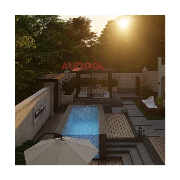 Customized Size Clear Acrylic Panels For Pool Fence AUPOOL Polycarbonate Pool Cover