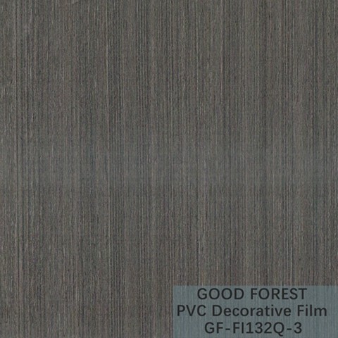 Partition PVC Decorative Film 0.25mm - 0.60mm Thickness Dark Grey Color