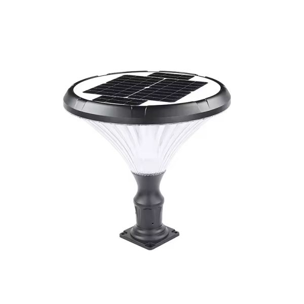 LED Solar Pillar Light With High-Efficiency Solar Panel 2000mAh Battery For Poolside Fence Pillars