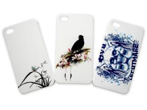 Elegant shape Back cover iPhone 4 protective glossy case with various pattern --I4-013