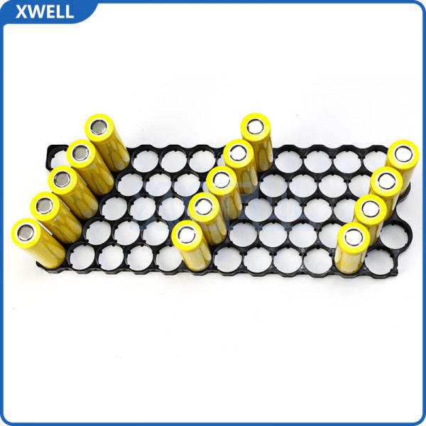 Premium 18650 Lithium Battery Offset One-Piece Holder, Non-Disassemblable, 19.2mm Cell Center Spacing