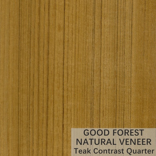 Teak Natural Wood Veneer Natural Crown Cut Veneer FSC Certification