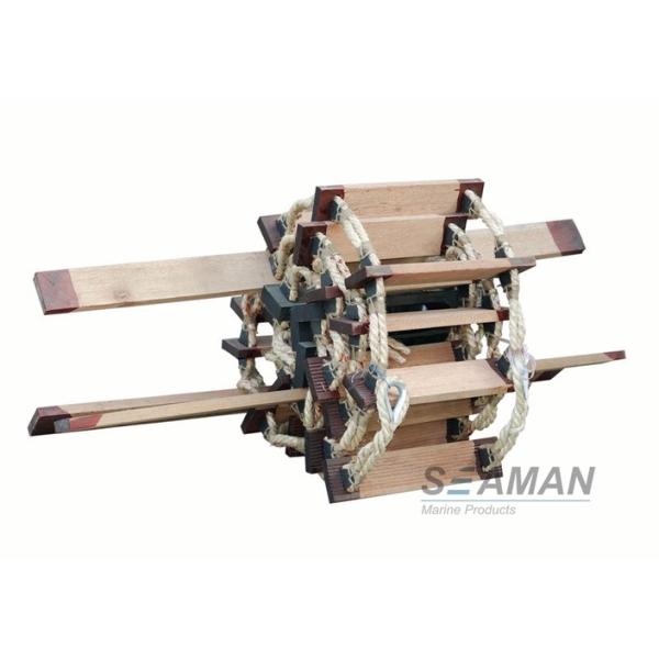 SOLAS Wood / Aluminium Boat Safety Ladder / Pilots Rope Ladder Emergency