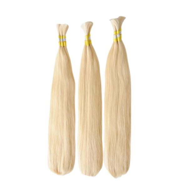 100g/pack Virgin Natural European Blonde/Silver/Grey Wet and Wavy Human Braiding Hair Bulk