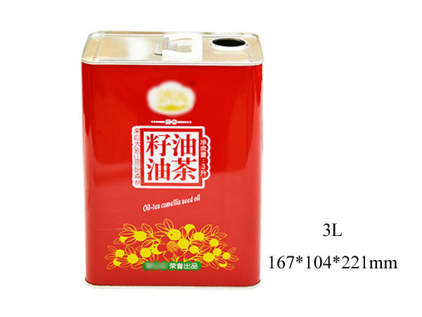 DADI 3 Liter Food Oil Can 5 Liter Olive Oil Tin Can CMYK Offset Printing with Logo Design