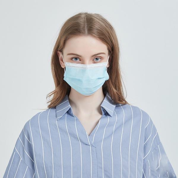 Comfortable 3 Ply Disposable Mask 17.5*9.5cm Size OEM / ODM Available