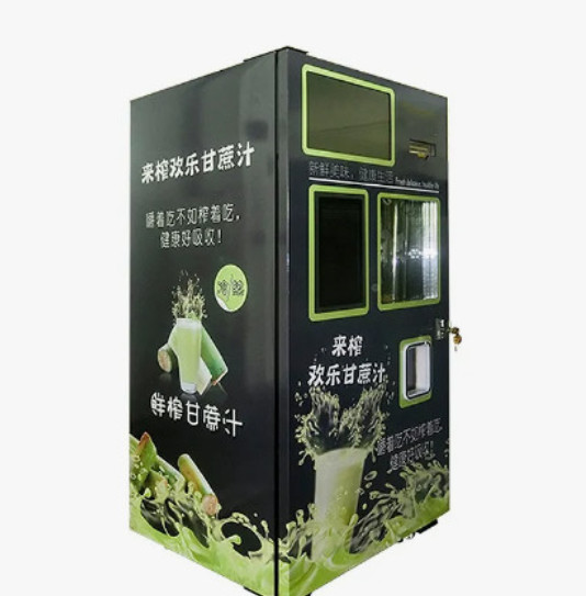 Fruit Combo Vending Machine Bill Coin Operated Fresh Sugar Cane Machine