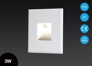  IP20 3W Mini Wall Mounted Recessed LED Indoor Stair Lights Changable Covers Pure Aluminum Manufactures