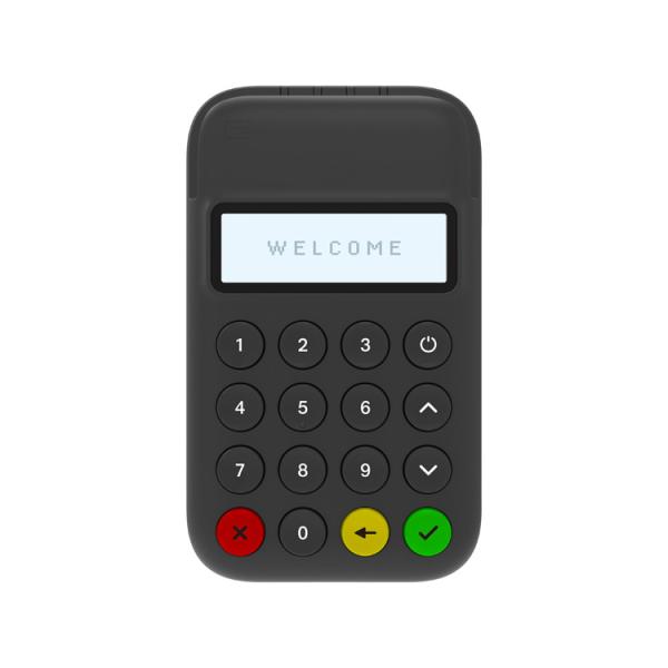 80g Weight EMV POS Terminal , Bluetooth POS Machine With Single Color Display
