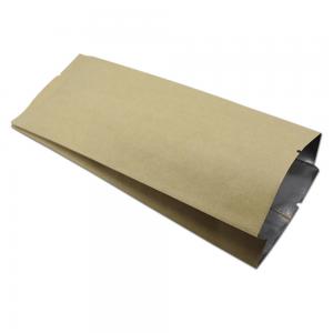  Wholesale Best Quality Aluminum Foil Packaging Paper Bag Kraft Foil Lined Bag Greaseproof Custom Logo Kebab Bag Manufactures
