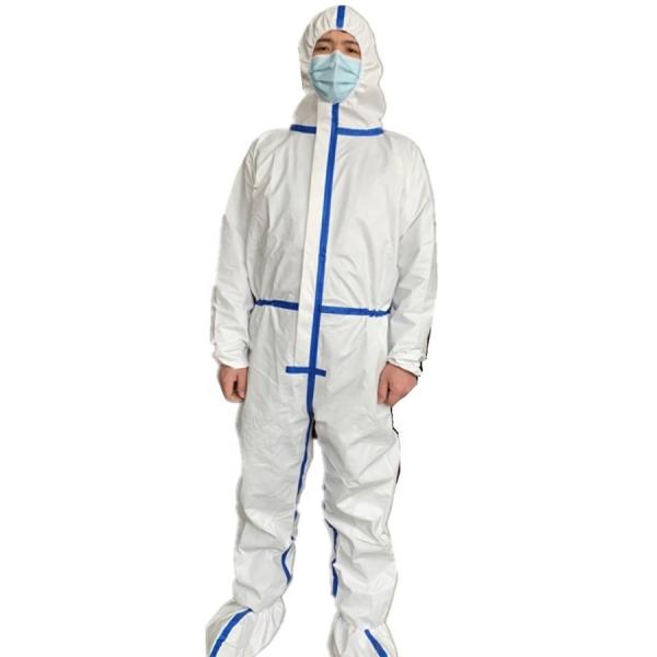 Anti Virus Disposable Isolation Gown Breathable High Bonding Strength